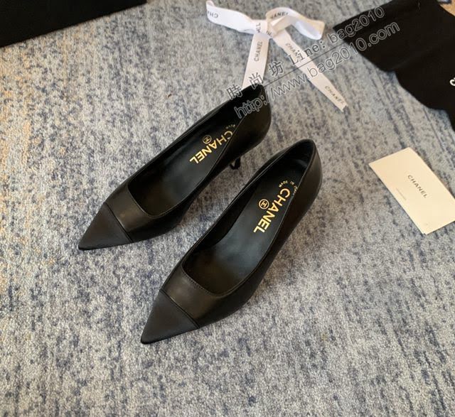Chanel女鞋 香奈兒2020Cruise新款 小香單鞋 Chanel羊皮高跟涼鞋  naq1120